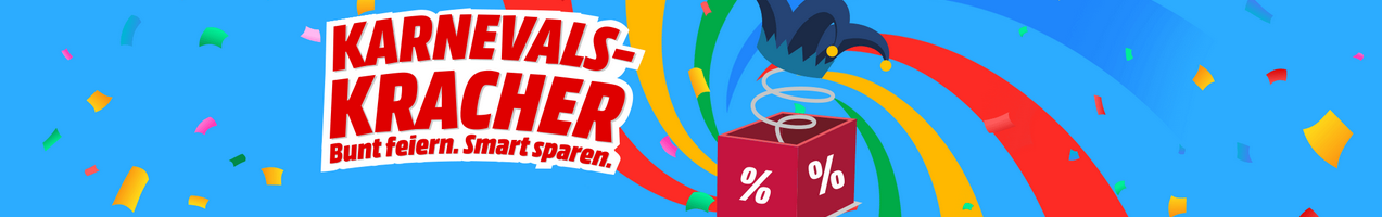 MediaMarktSaturn Tarifwelt Karneval schmaler Banner