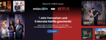 waipu.tv ein Jahr lang gratis + 6 Monate Netflix für web.de- und GMX-Kunden