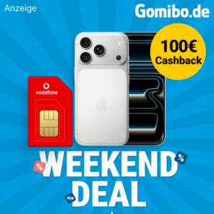 Gomibo Weekend Deal mit iPhone 17 Pro und Vodafone Smart Lite für 34,99 Euro im Monat und 609 Euro Zuzahlung