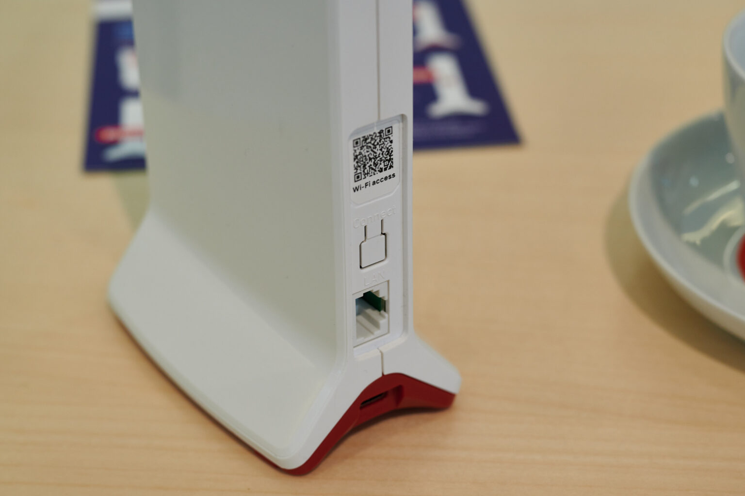 Rückseite der Fritzbox.