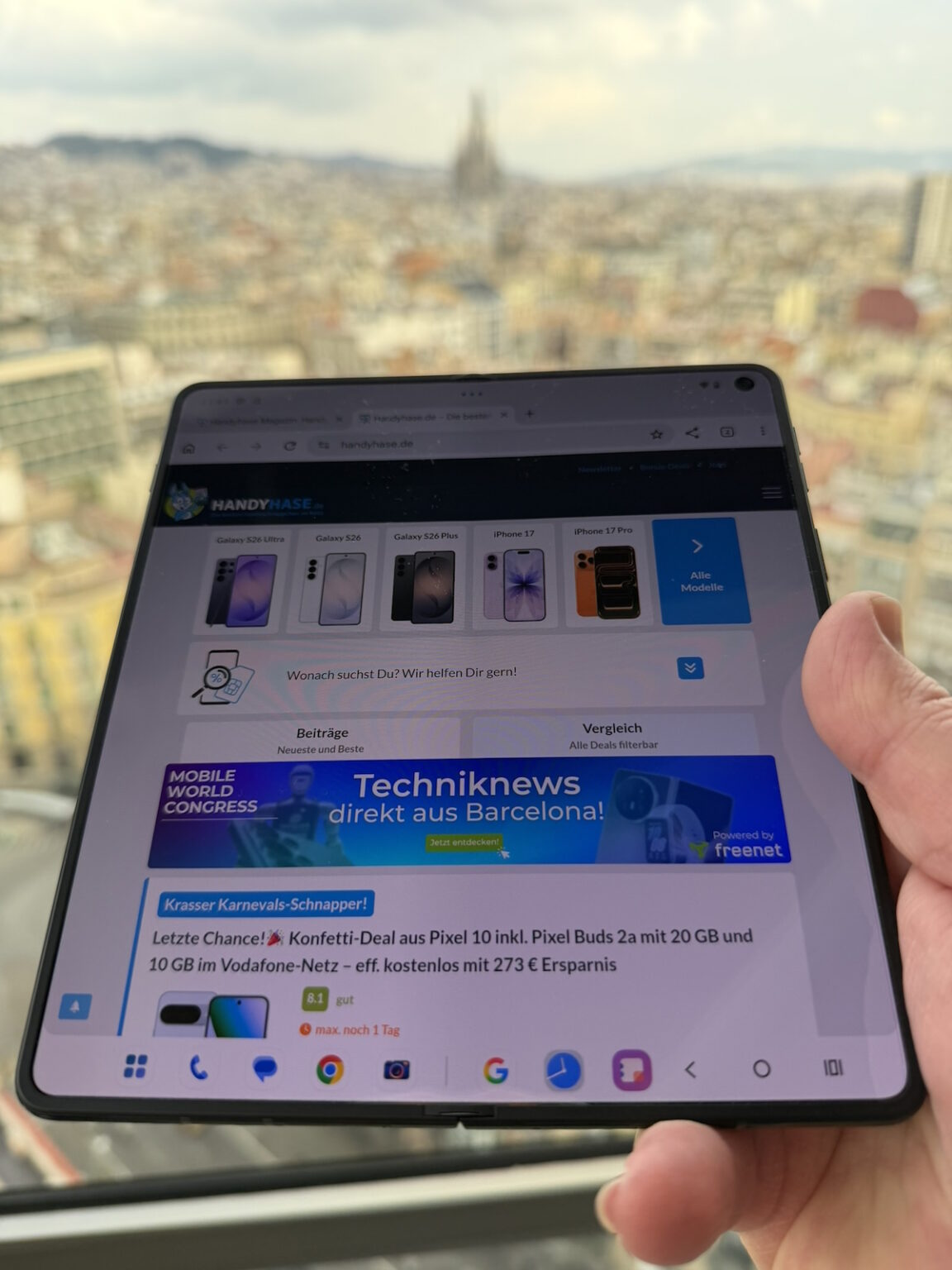 Motorola Razr Fold im Hands-on: aufgeklappt