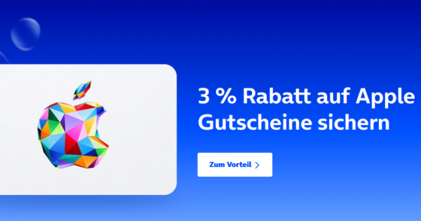 Apple Geschenkkarte mit o2 priority günstiger