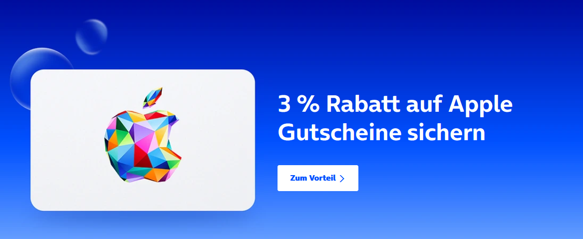 Apple Geschenkkarte mit o2 priority günstiger