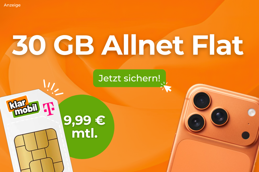 Freenet Klarmobil 30 GB 9,99