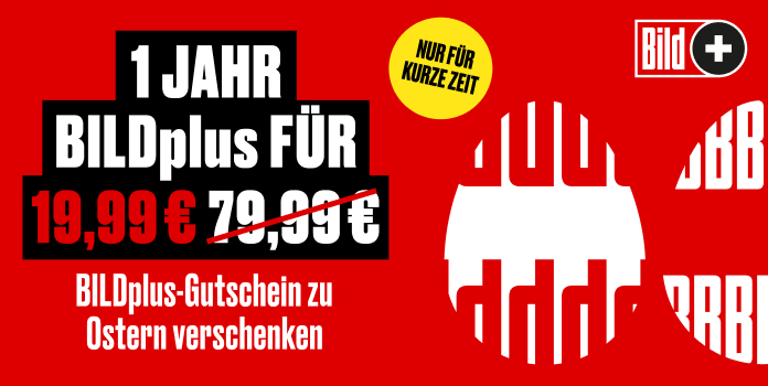 BILDplus Osteraktion: Jahresabo für 19,99 Euro