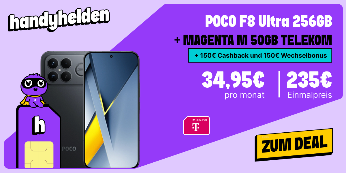 Poco F8 Ultra Handyhelden freenet MagentaMobil M Deal