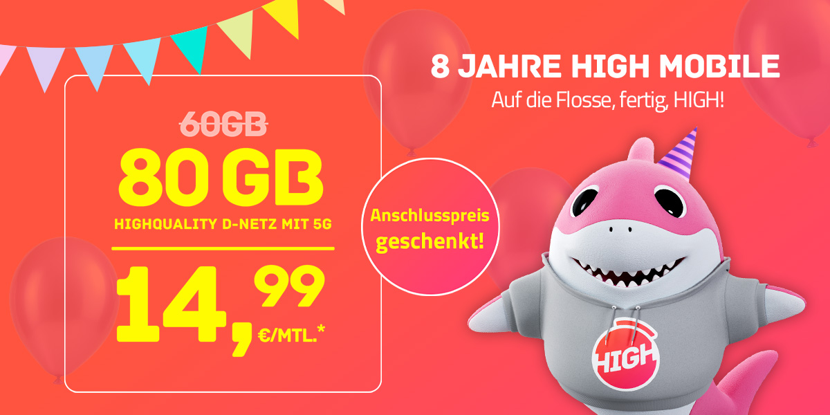 HIGH Mobile M Geburtstags-Deal April 2026