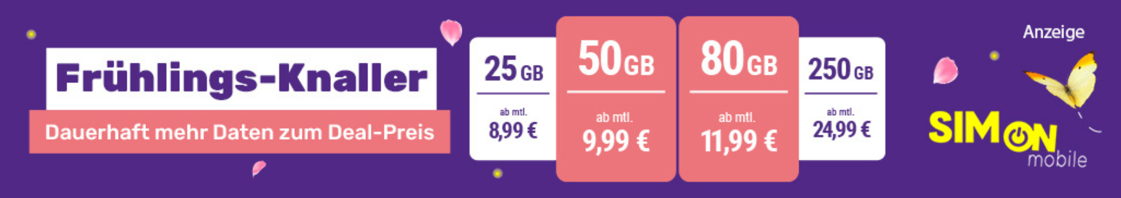 SIMon Mobile Frühlingskracher