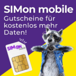 SIMon mobile Gutscheine Teaser