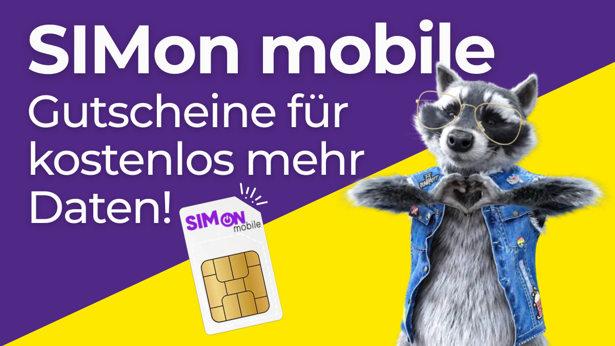 SIMon mobile Gutscheine Header