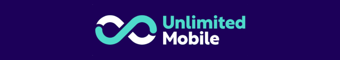 Unlimited Mobile Logo auf dunklem Hintergrund