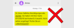Amex Betrug und Phishing per SMS