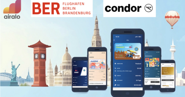 Airalo kooperiert mit dem Flughafen BER und Condor