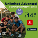 Vodafone Unlimited Advanced 50 für 14,99 € mtl.