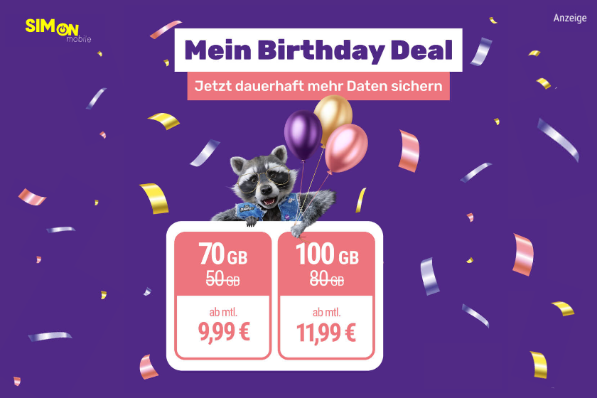 Simon Mobile Geburtstag