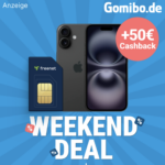 Gomibo Weekend Deal mit iPhone 16 und freenet Magenta Mobil M