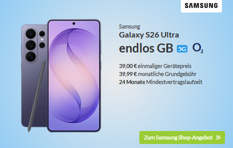 Galaxy S26 Ultra günstig im Samsung Shop