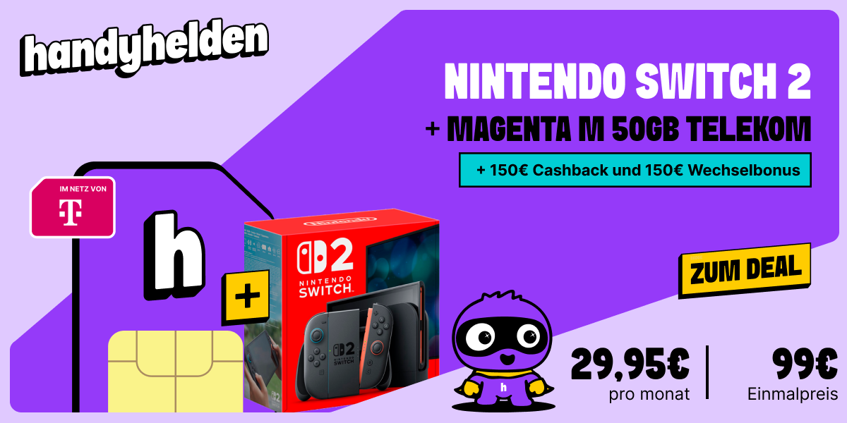 Switch 2 mit freenet Magenta Mobil M bei handyhelden