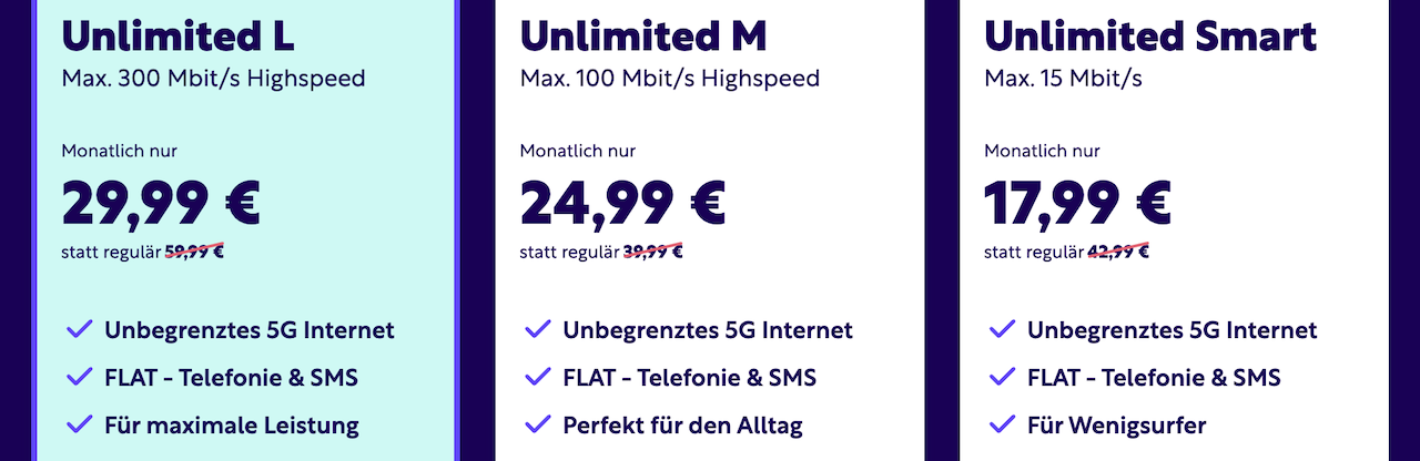 Unlimited Mobile Tarife