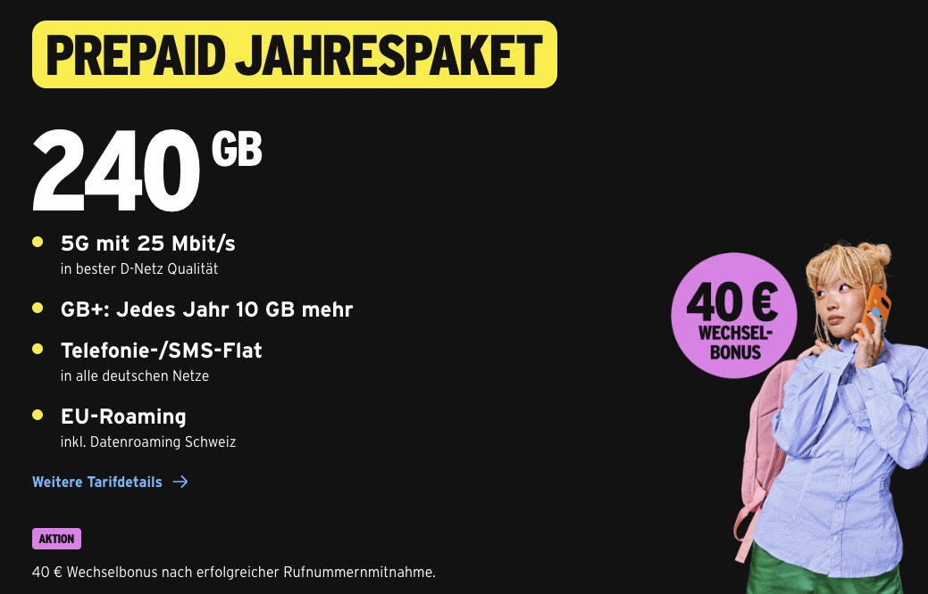 congstar jahrespaket 240 gb und 40 euro wechselboni