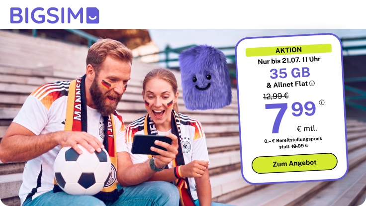 BIGSIM 35 GB 7,99 Euro Deal