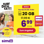 sim24 Deal 20 GB für 6,99 €