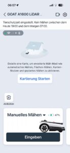ECOVACS HOME App – Kartierung starten