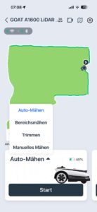 ECOVACS HOME App – Mähmodi
