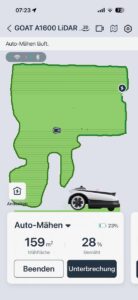 ECOVACS HOME App – Mähvorgang