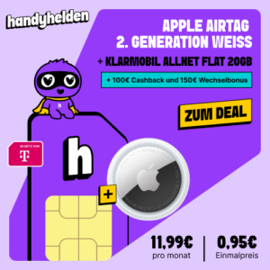 Apple AirTag mit klarmobil Allnet-Flat