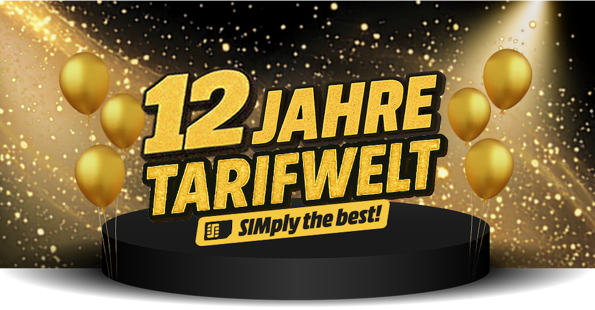 12 Jahre MMS Tarifwelt – SIMply the best! – Header
