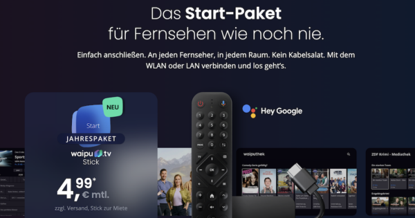 waipu.tv Startpaket Aktion