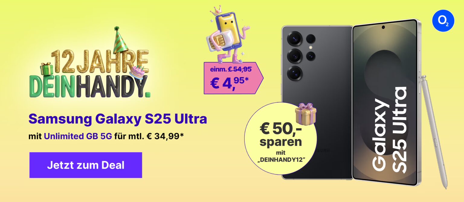 DEINHANDY Geburtstag 2026 – Header