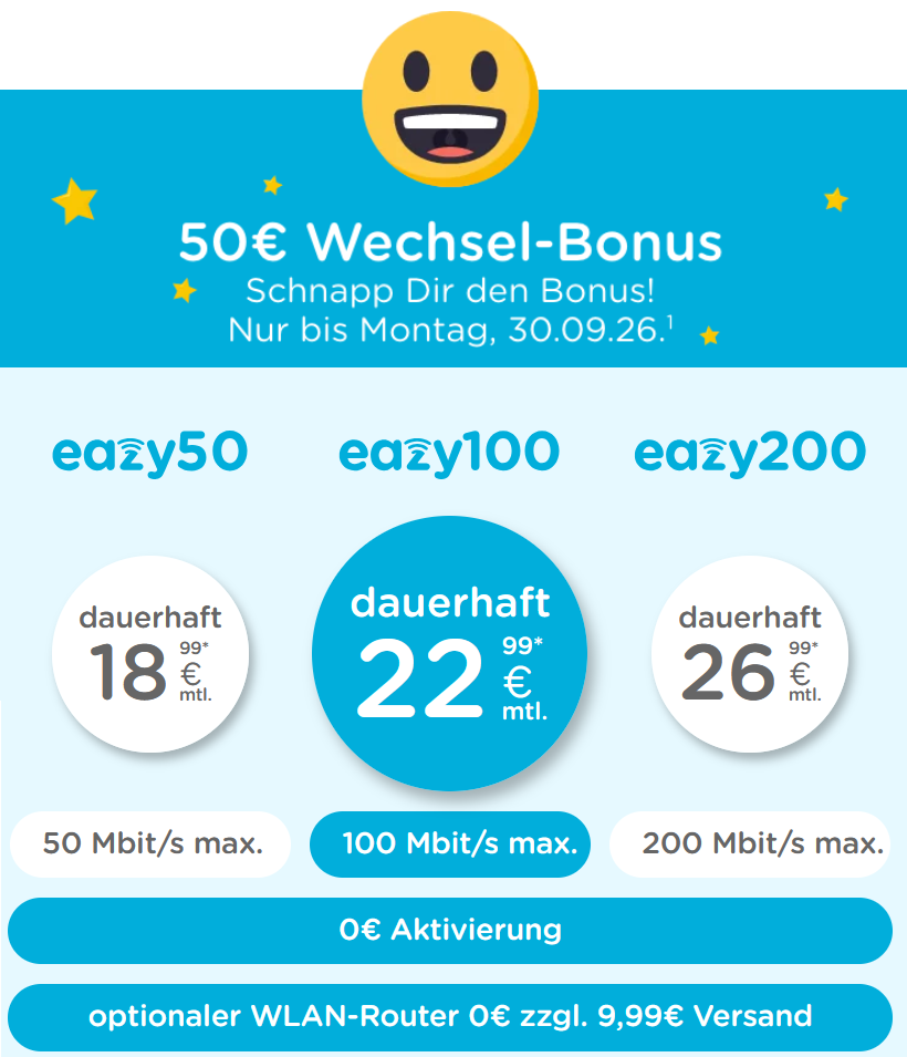 eazy Aktion mit Bonus