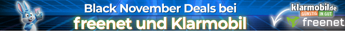 Black November Ticker Banner freenet klarmobil