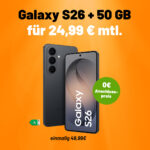 Galaxy S26 + klarmobil AF – Teaser vom 19.10.2026