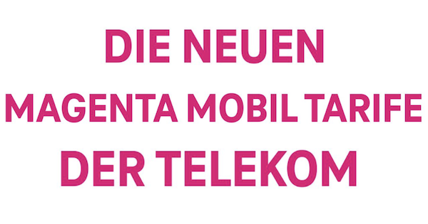 MagentaMobil neue Tarife