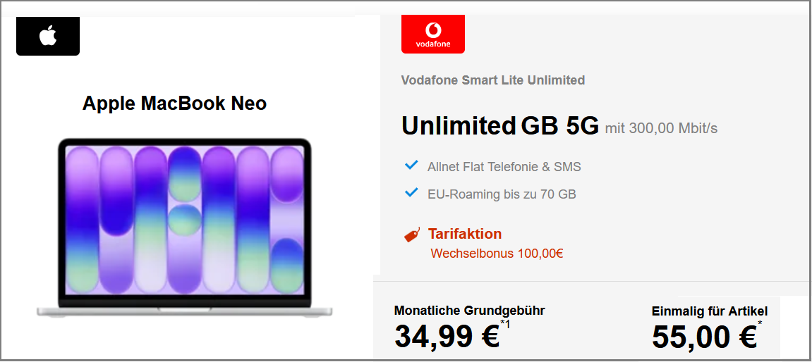 MacBook Neo Deal handytick