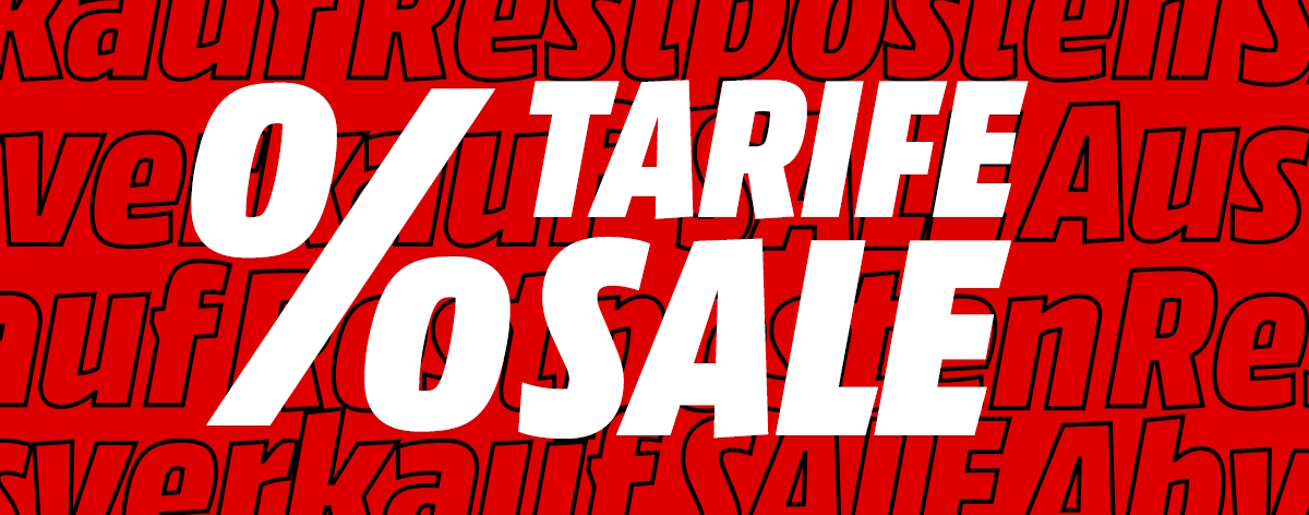 Tarife Sale in der MediaMarktSaturn Tarifwelt – Header
