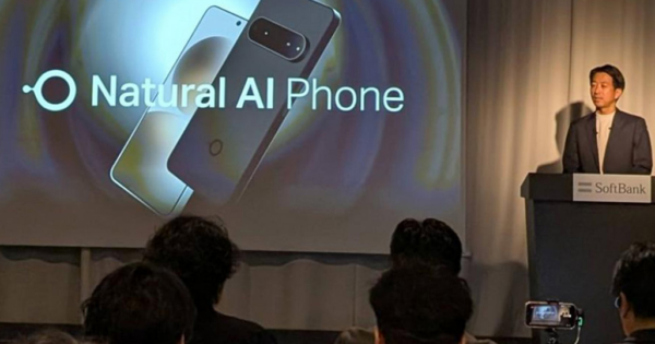 Präsentation des Natural AI Phone der Softbank in Japan (Bild: Softbank.jp)