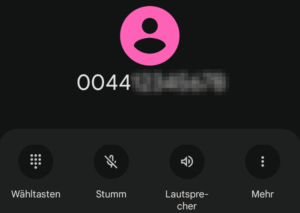 Vorwahl 0044 - steckt Spam dahinter?