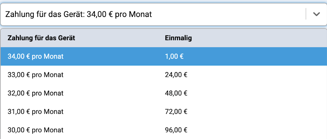 Gomibo Wunschzuzahlung Beispiel