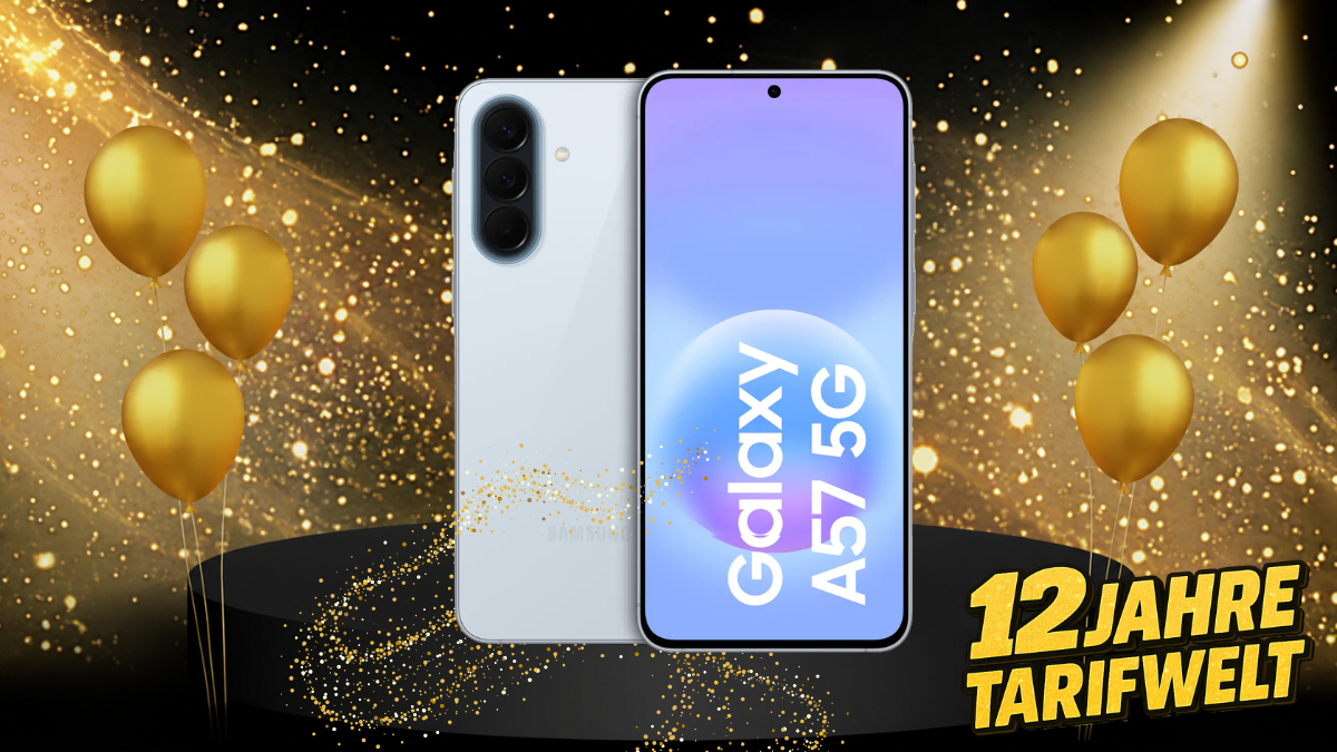 MMS Geburtstagsdeal mit Galaxy A57 und freenet Allnet-Flat