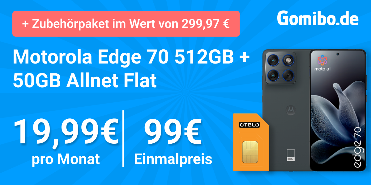 Motorola Edge 70 otelo Allnet Flat Classic Gomibo