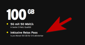 congstar Relax Pass Teaser